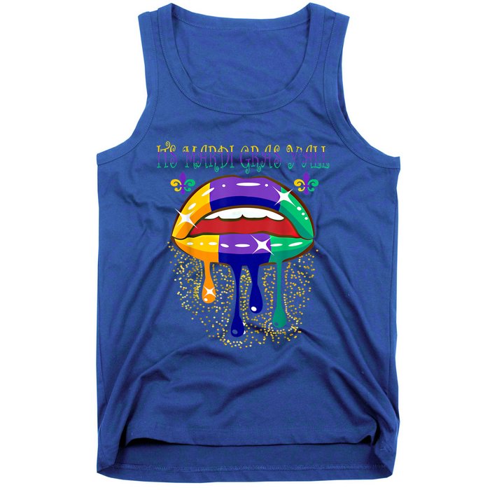 Its Mardi Gras Yall Lips Carnival Parade Masquerade Party Cute Gift Tank Top