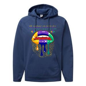 Its Mardi Gras Yall Lips Carnival Parade Masquerade Party Cute Gift Performance Fleece Hoodie