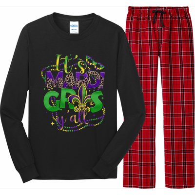 Its Mardi Gras Yall Mardi Gras S For Long Sleeve Pajama Set