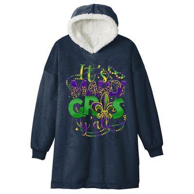 Its Mardi Gras Yall Mardi Gras S For Hooded Wearable Blanket