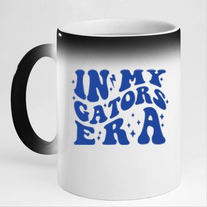 In My Gators Era Gators School Sports Name Back To School 11oz Black Color Changing Mug