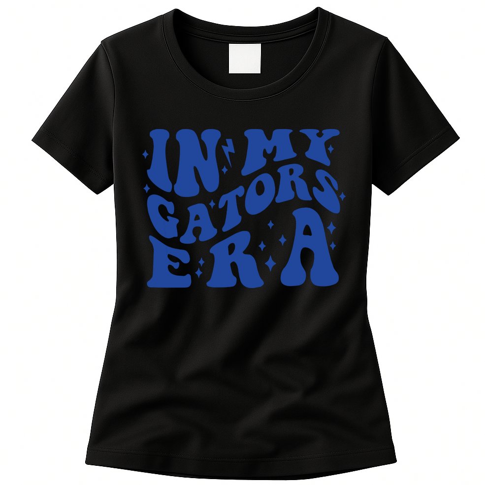 In My Gators Era Gators School Sports Name Back To School Womens T-Shirt