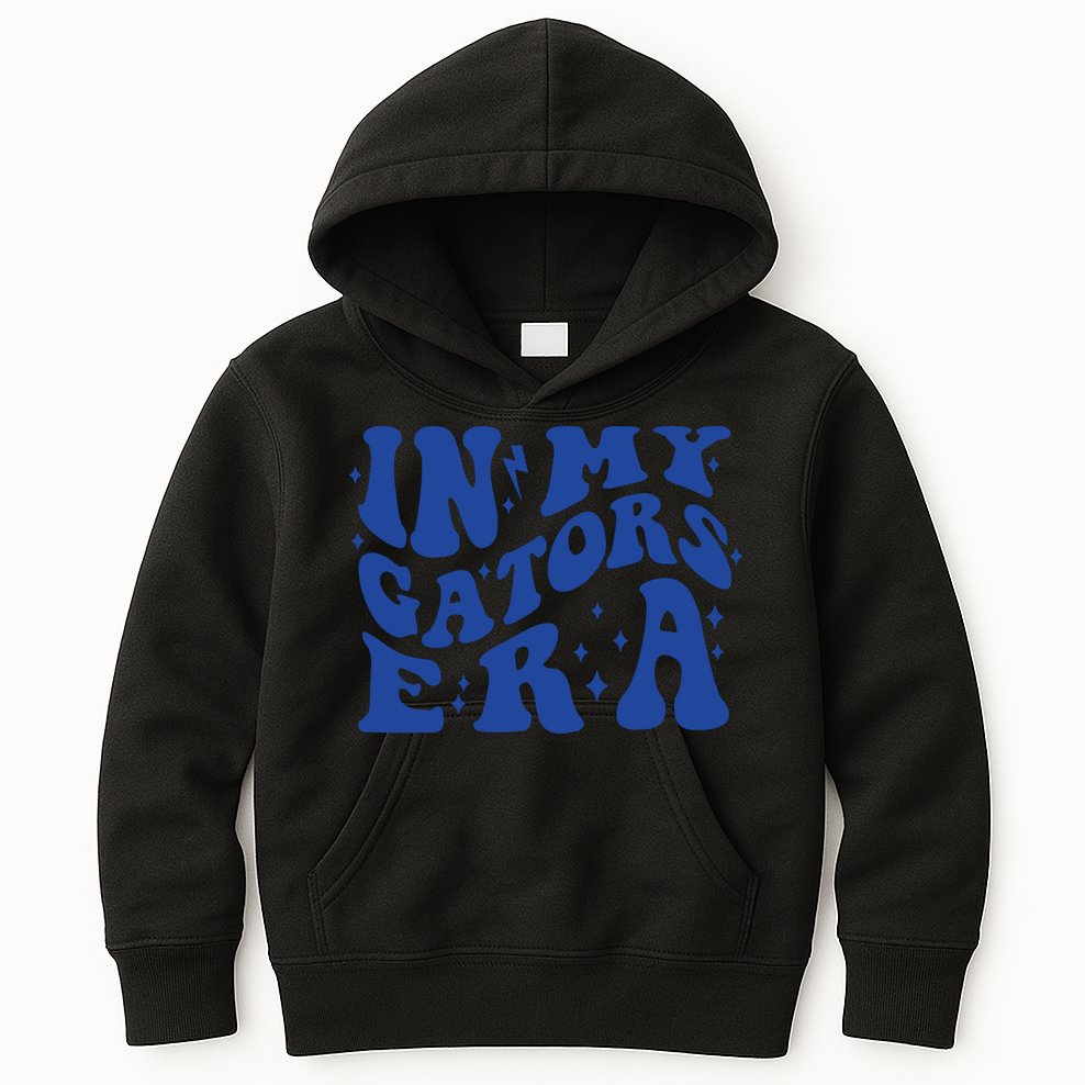 In My Gators Era Gators School Sports Name Back To School Kids Hoodie