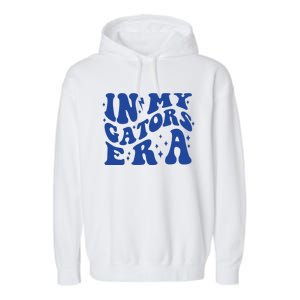 In My Gators Era Gators School Sports Name Back To School Garment-Dyed Fleece Hoodie