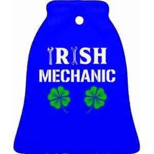 Irish Mechanic Gift Machinist Gift St Patrick’s Day Gift Ceramic Bell Ornament