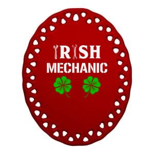 Irish Mechanic Gift Machinist Gift St Patrick’s Day Gift Ceramic Oval Ornament