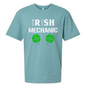 Irish Mechanic Gift Machinist Gift St Patrick’s Day Gift Sueded Cloud Jersey T-Shirt