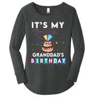 ItS My GranddadS Birthday Family Matching Confetti Cake Women's Perfect Tri Tunic Long Sleeve Shirt