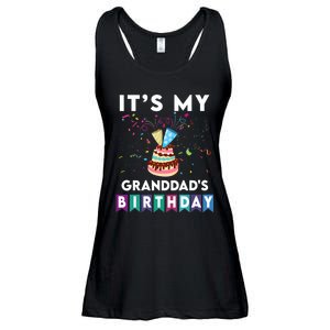 ItS My GranddadS Birthday Family Matching Confetti Cake Ladies Essential Flowy Tank