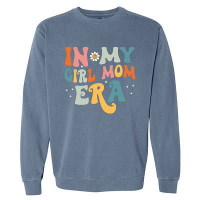 In My Girl Mom Era Groovy Vintage Garment-Dyed Sweatshirt