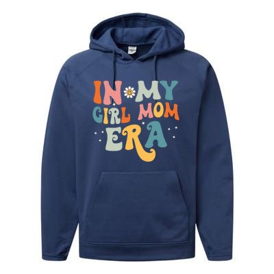 In My Girl Mom Era Groovy Vintage Performance Fleece Hoodie