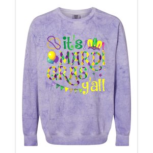 ItS Mardi Gras YAll Mardi Gras Costume Colorblast Crewneck Sweatshirt