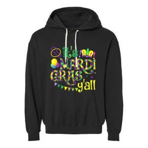 ItS Mardi Gras YAll Mardi Gras Costume Garment-Dyed Fleece Hoodie