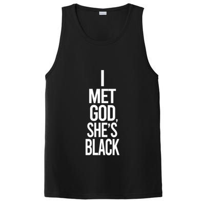 I Met God Shes Black PosiCharge Competitor Tank