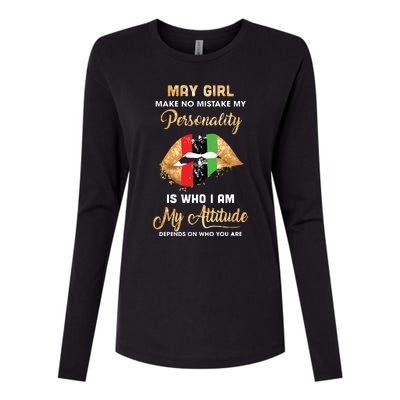 Im May Girl Sexy Lip Black Women Gemini Birthday Gift Womens Cotton Relaxed Long Sleeve T-Shirt