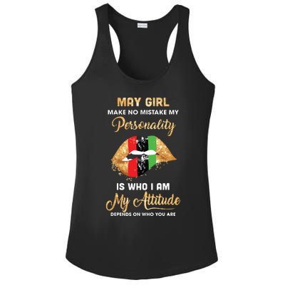 Im May Girl Sexy Lip Black Women Gemini Birthday Gift Ladies PosiCharge Competitor Racerback Tank