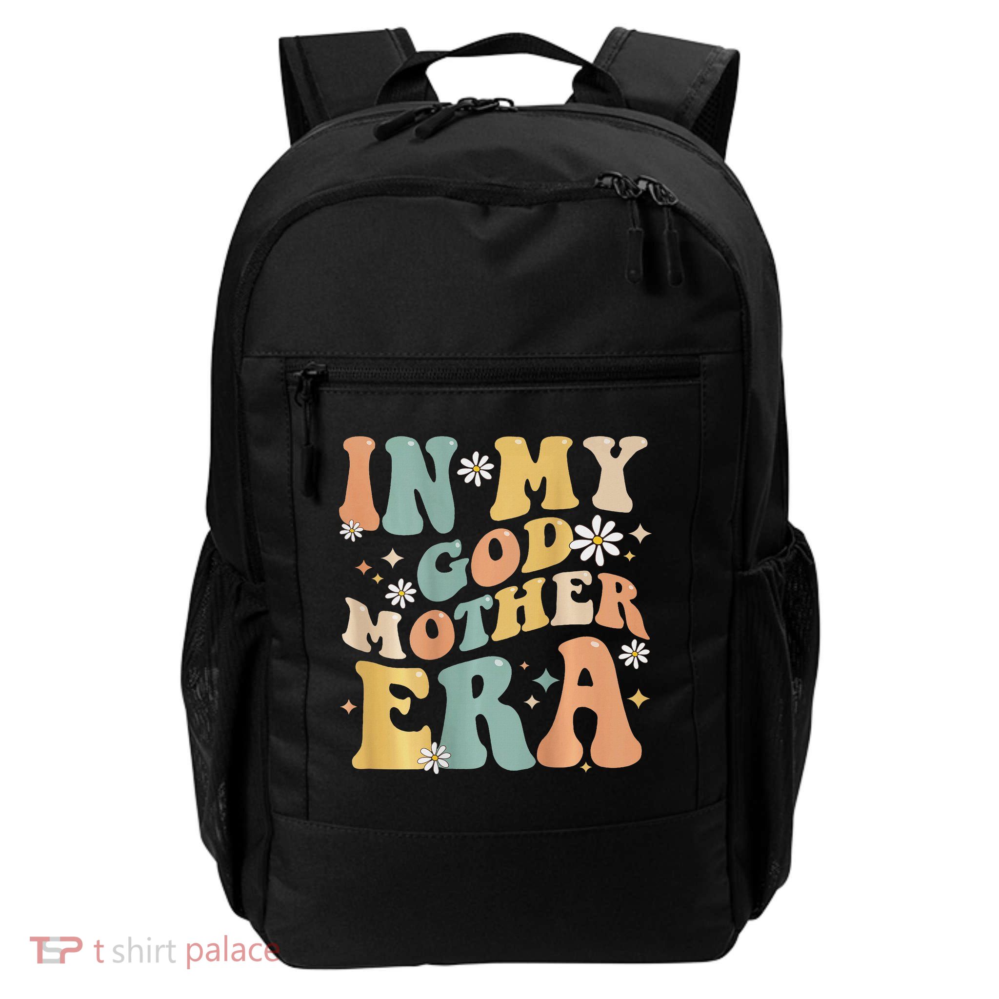 In My Godmor Era Lover Groovy Mors Day Daily Commute Backpack