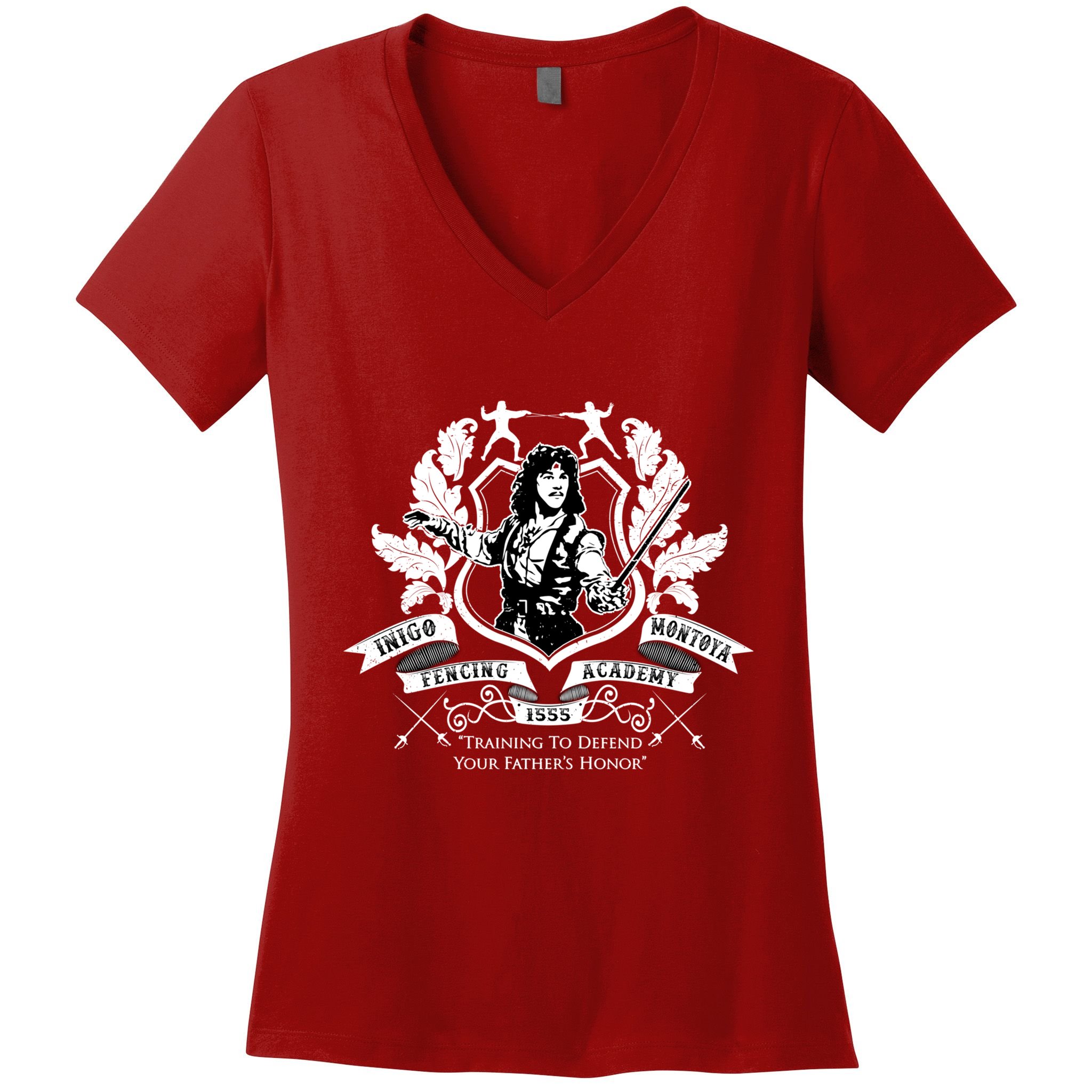 Inigo Montoya Gift Fencing Academy Lover Women's V-Neck T-Shirt