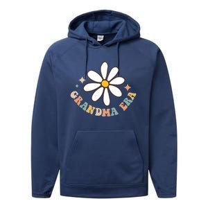 In My Grandma Era Lover Groovy Retro Mom Mothers Day Gift Performance Fleece Hoodie