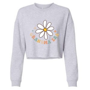 In My Grandma Era Lover Groovy Retro Mom Mothers Day Gift Cropped Pullover Crew