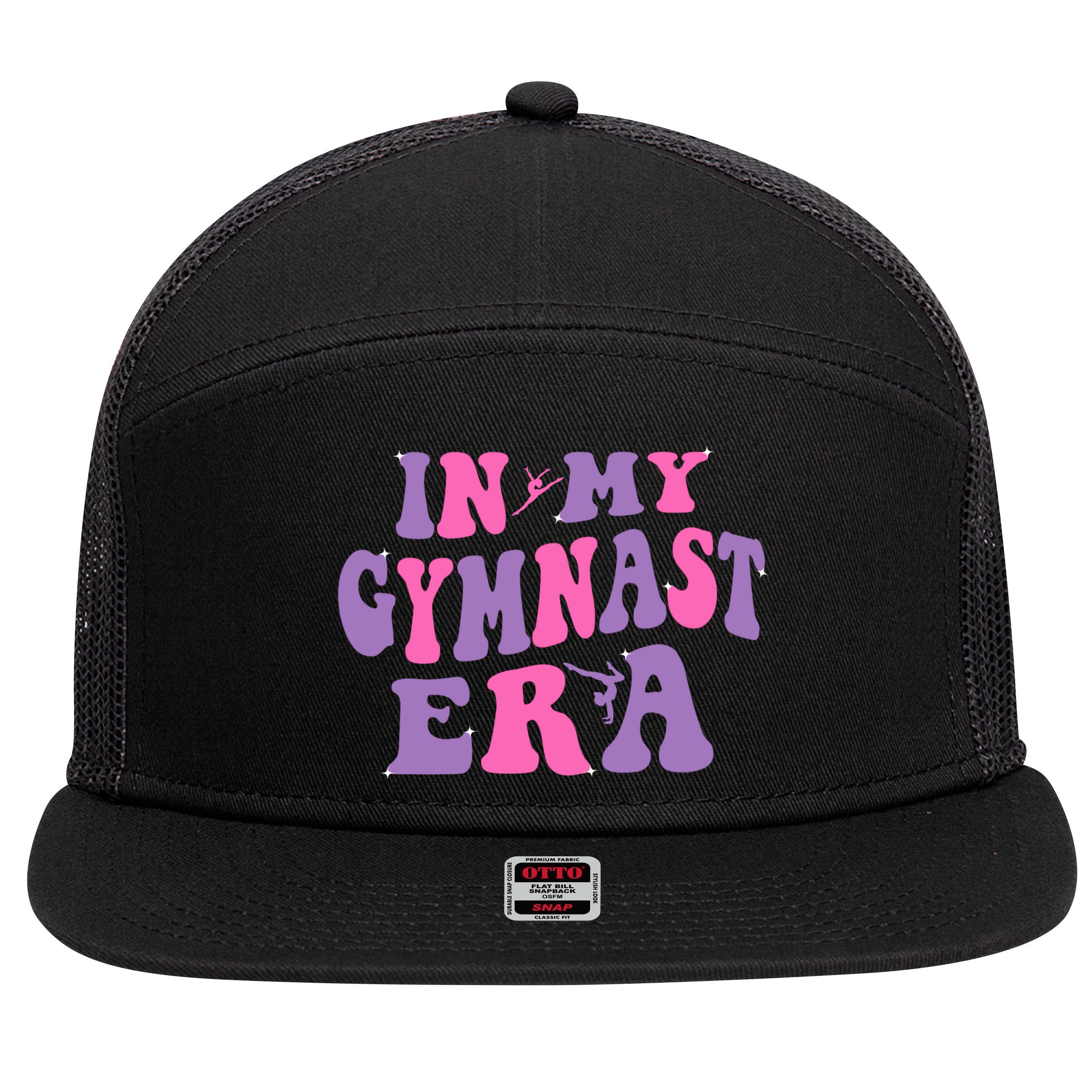 In My Gymnast Era Sports Gym Gymnastics 7 Panel Mesh Trucker Snapback Hat