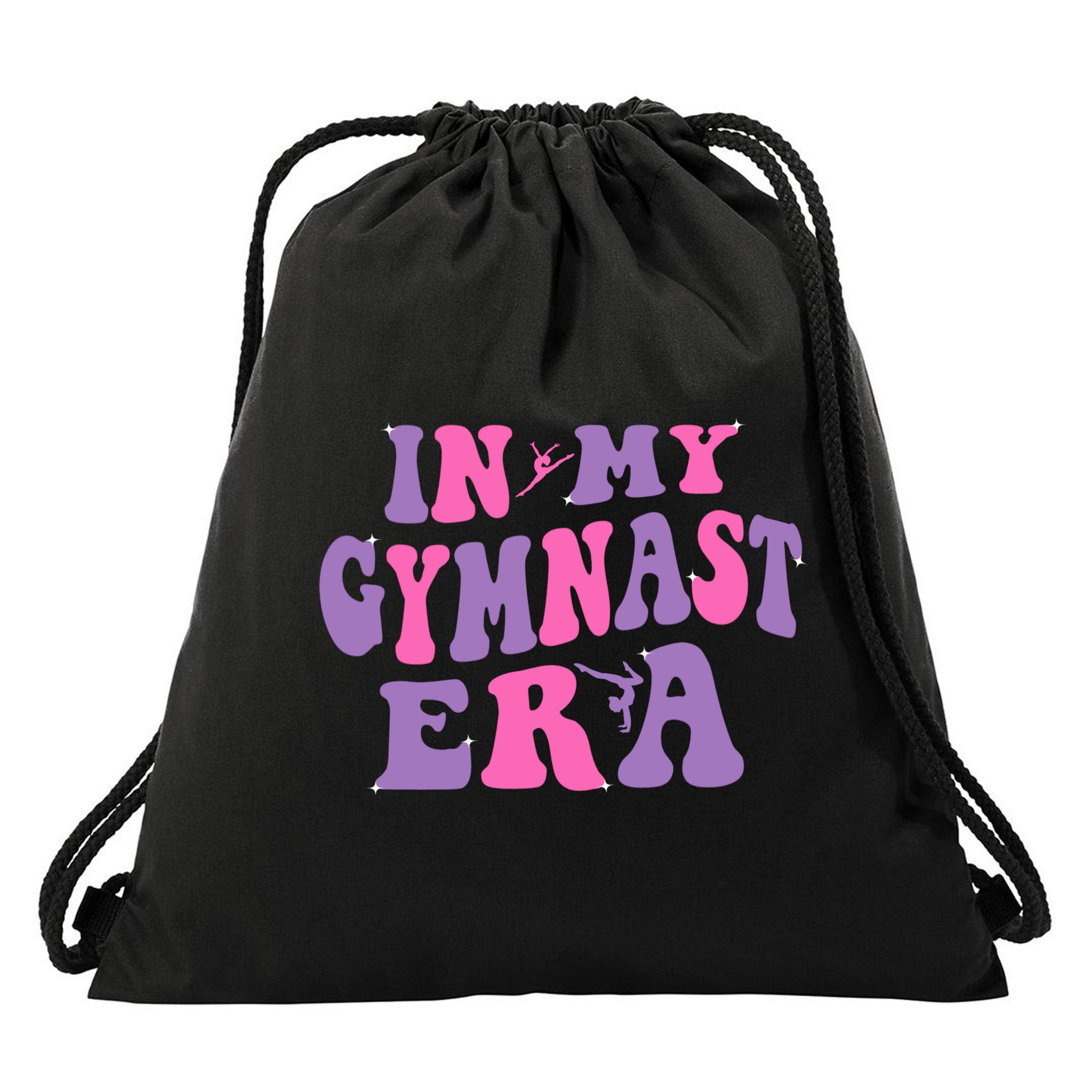 In My Gymnast Era Sports Gym Gymnastics Drawstring Bag