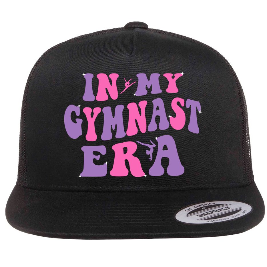 In My Gymnast Era Sports Gym Gymnastics Flat Bill Trucker Hat