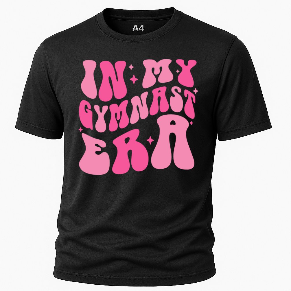 In My Gymnast Era Groovy Gymnastics Trendy Mom Gift Cooling Performance Crew T-Shirt