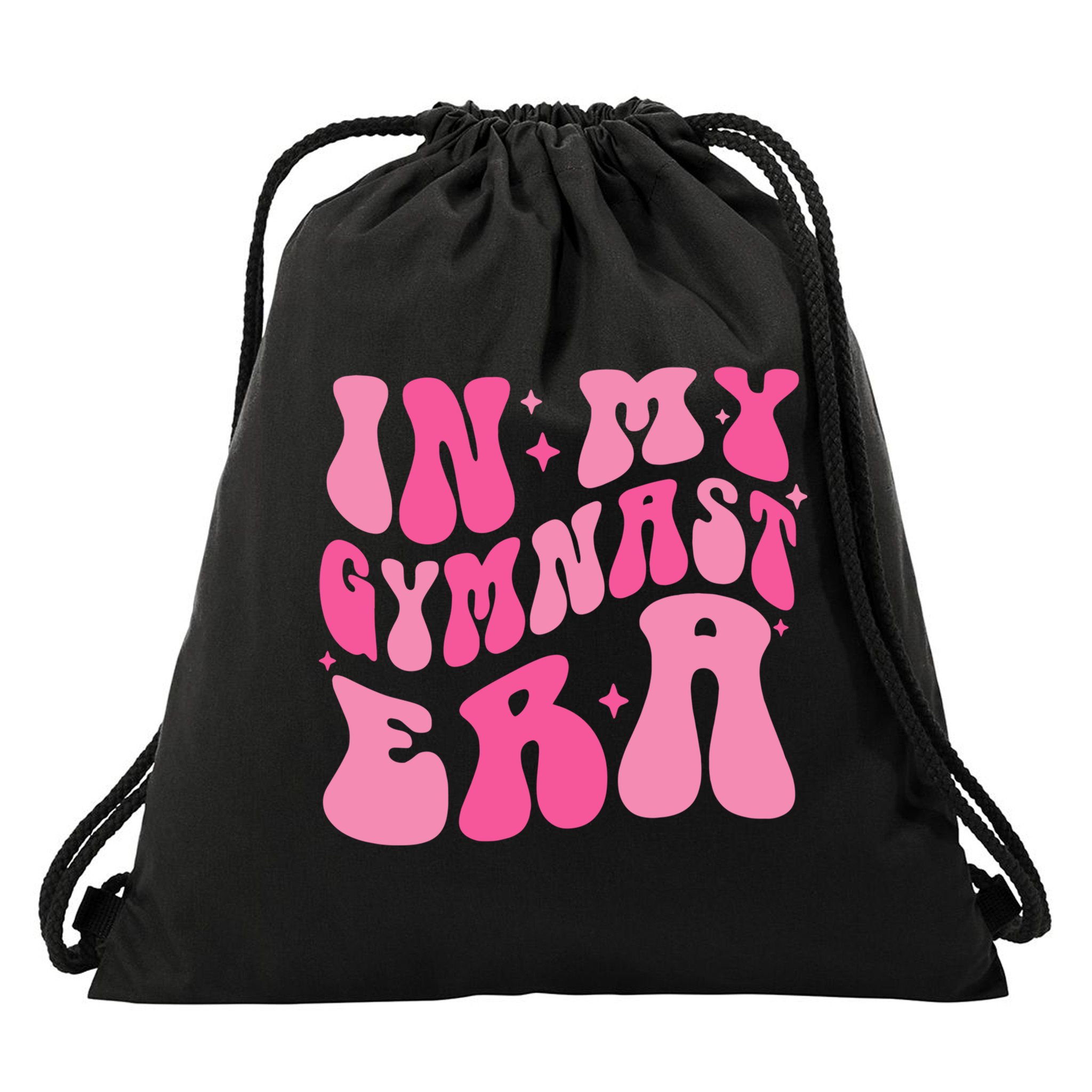In My Gymnast Era Groovy Gymnastics Trendy Mom Gift Drawstring Bag