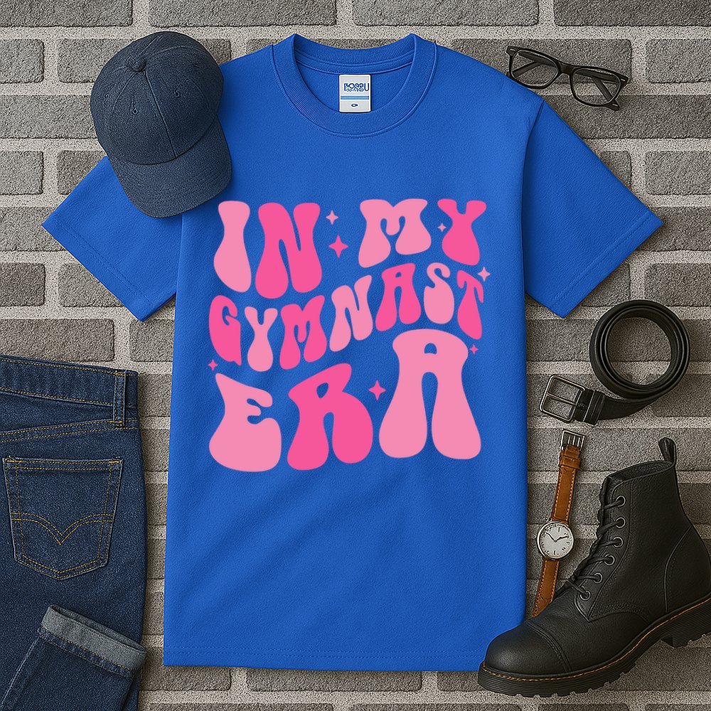 In My Gymnast Era Groovy Gymnastics Trendy Mom Gift Tall T-Shirt
