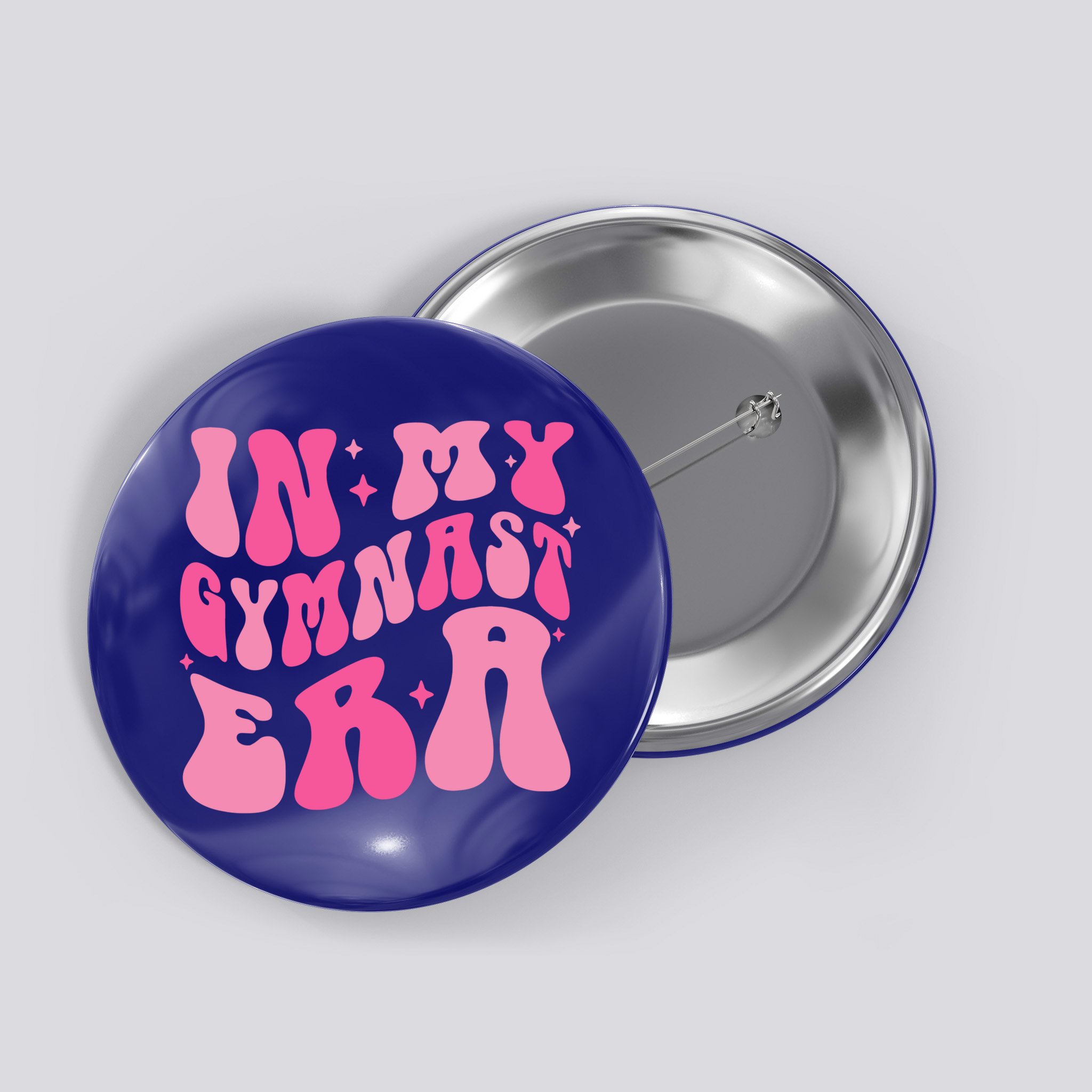 In My Gymnast Era Groovy Gymnastics Trendy Mom Gift Button