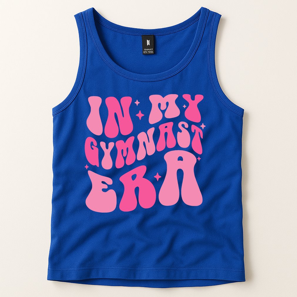 In My Gymnast Era Groovy Gymnastics Trendy Mom Gift Tank Top