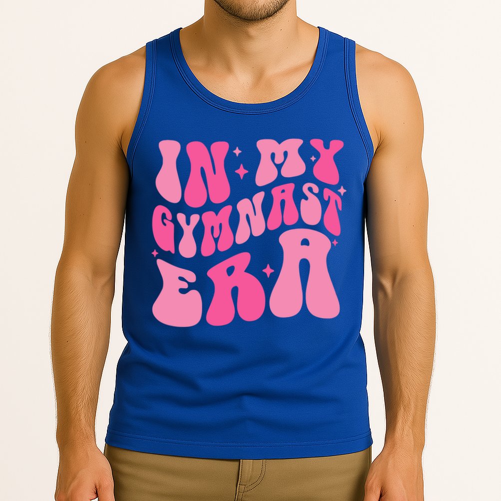 In My Gymnast Era Groovy Gymnastics Trendy Mom Gift Tank Top