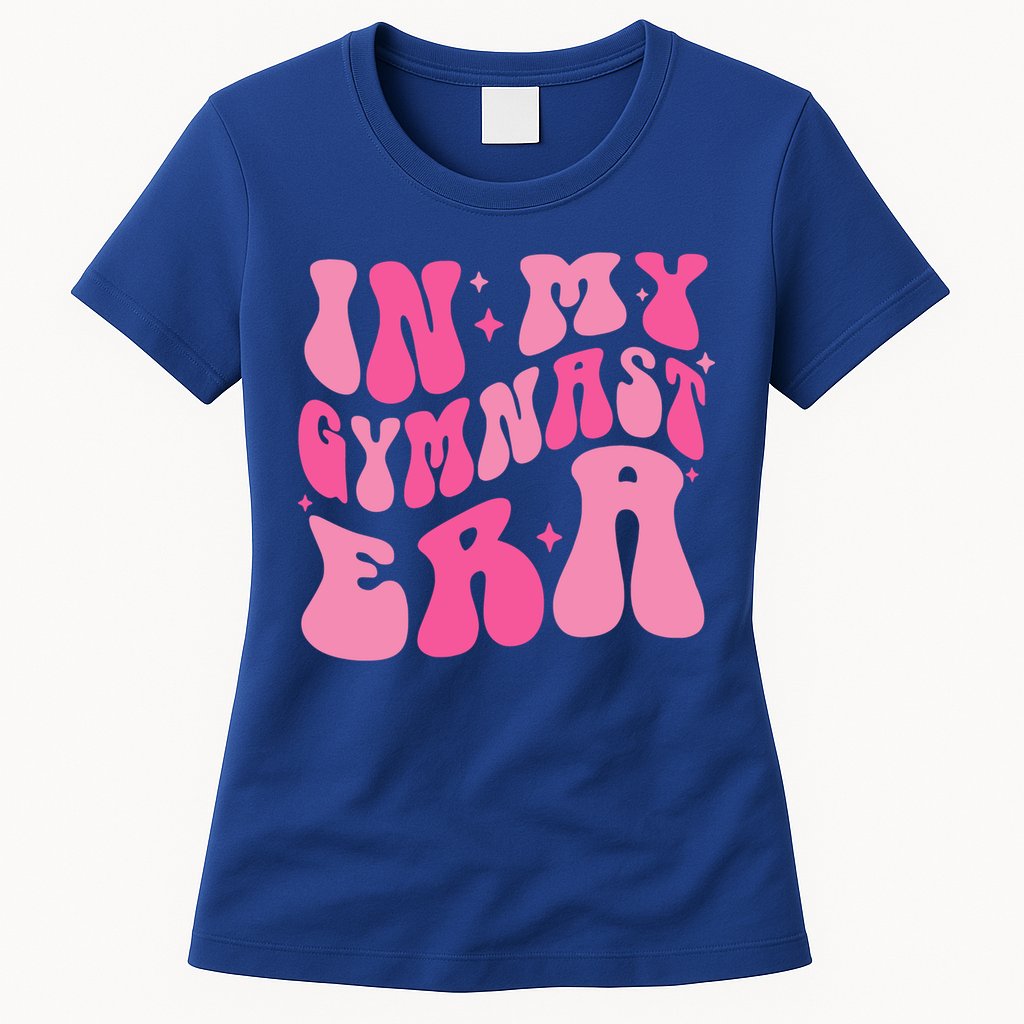 In My Gymnast Era Groovy Gymnastics Trendy Mom Gift Womens T-Shirt