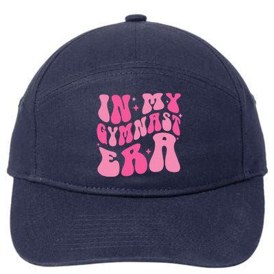 In My Gymnast Era Groovy Gymnastics Trendy Mom Gift 7-Panel Snapback Hat