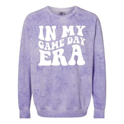 In My Game Day Era Retro Sport Colorblast Crewneck Sweatshirt