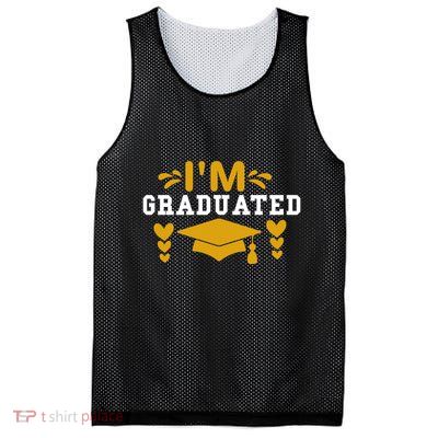 I M GRADUATED Mesh Reversible Basketball Jersey Tank