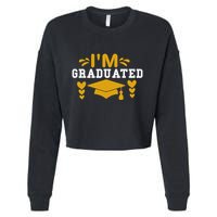 I M GRADUATED Cropped Pullover Crew