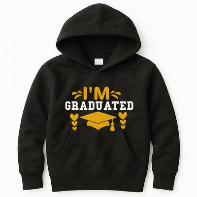 I M GRADUATED Kids Hoodie