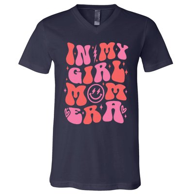 In My Girl Mom Era Retro Groovy Mom Life Happy MotherS Day V-Neck T-Shirt