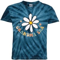 In My Grandma Era Lover Groovy Retro Mom Mothers Day On Back Kids Tie-Dye T-Shirt