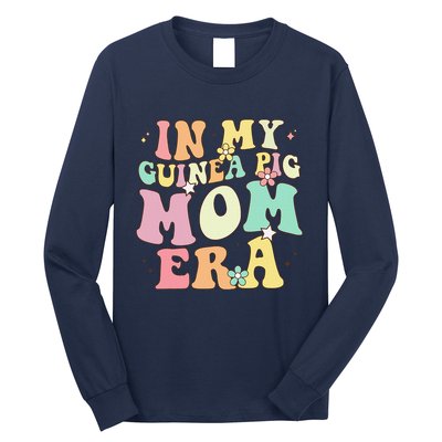In My Guinea Pig Mom Era Funny Groovy Guinea Pig Mothers Day Long Sleeve Shirt