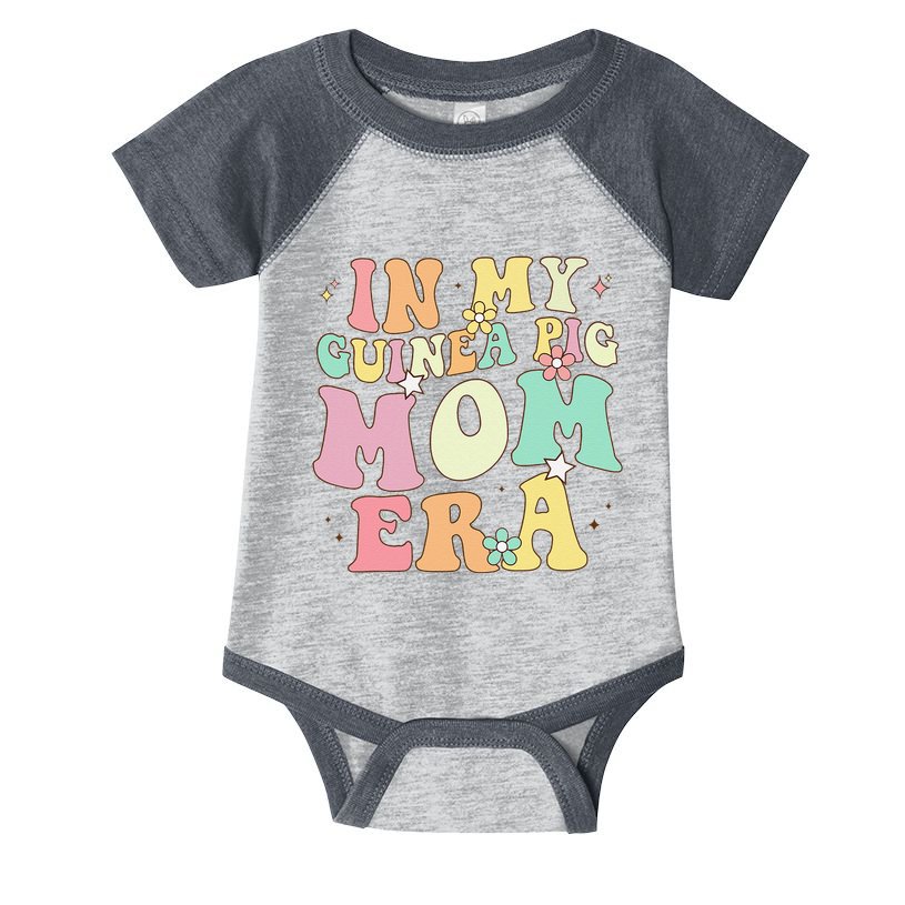 In My Guinea Pig Mom Era Funny Groovy Guinea Pig Mothers Day Infant Baby Jersey Bodysuit