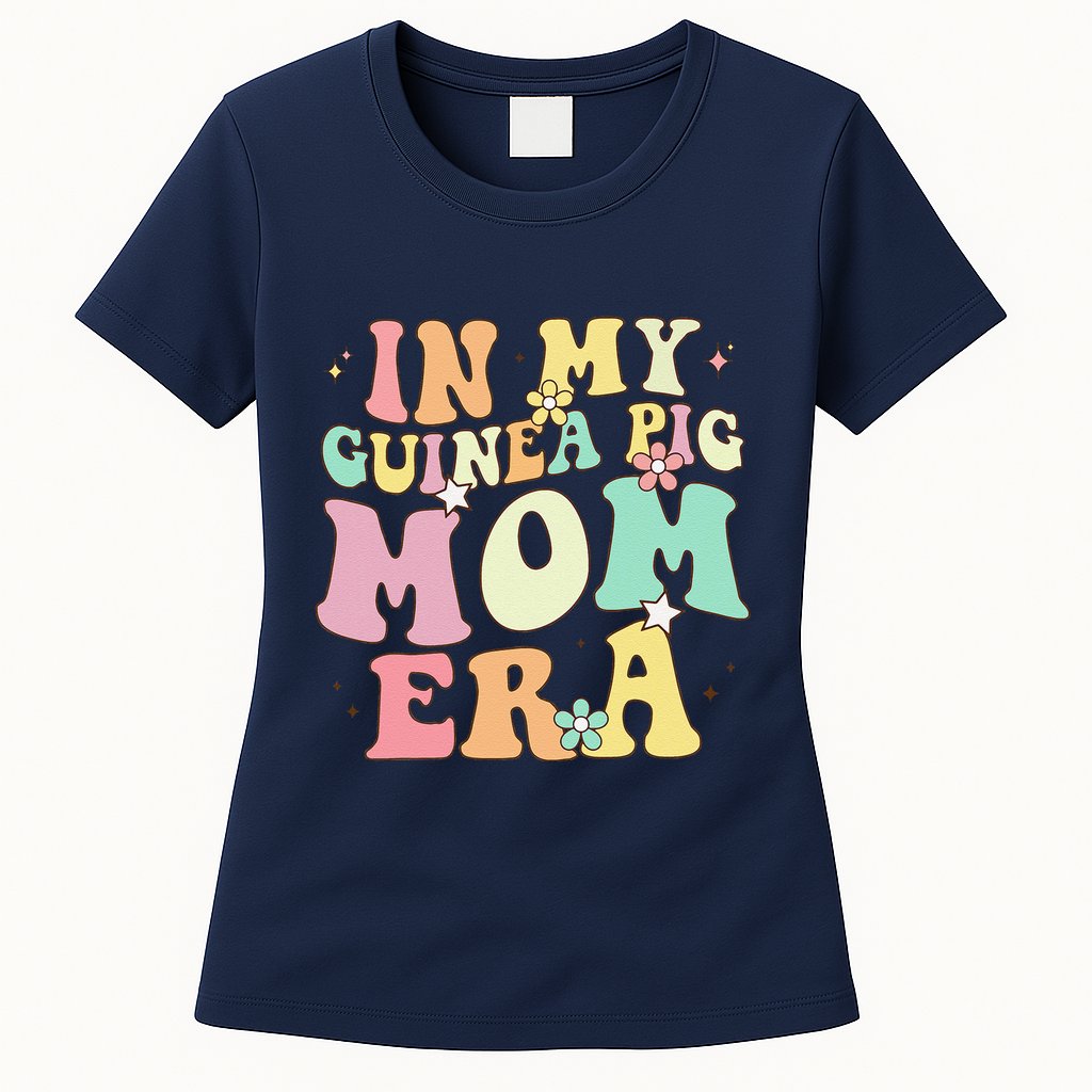 In My Guinea Pig Mom Era Funny Groovy Guinea Pig Mothers Day Womens T-Shirt
