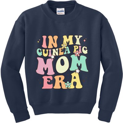 In My Guinea Pig Mom Era Funny Groovy Guinea Pig Mothers Day Kids Sweatshirt