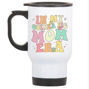 In My Guinea Pig Mom Era Funny Groovy Guinea Pig Mothers Day Stainless Steel Travel Mug