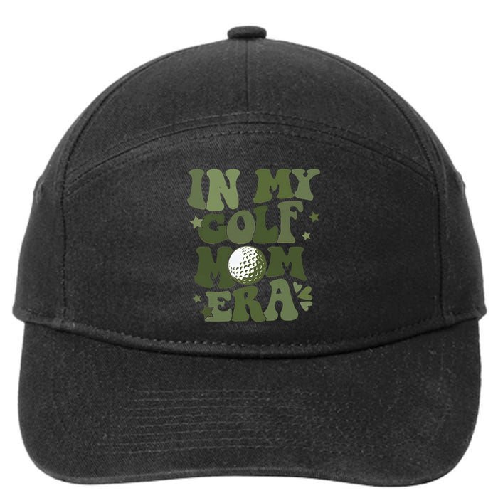 In My Golf Mom Era Golfer Lover 7-Panel Snapback Hat