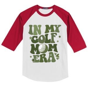 In My Golf Mom Era Golfer Lover Kids Colorblock Raglan Jersey