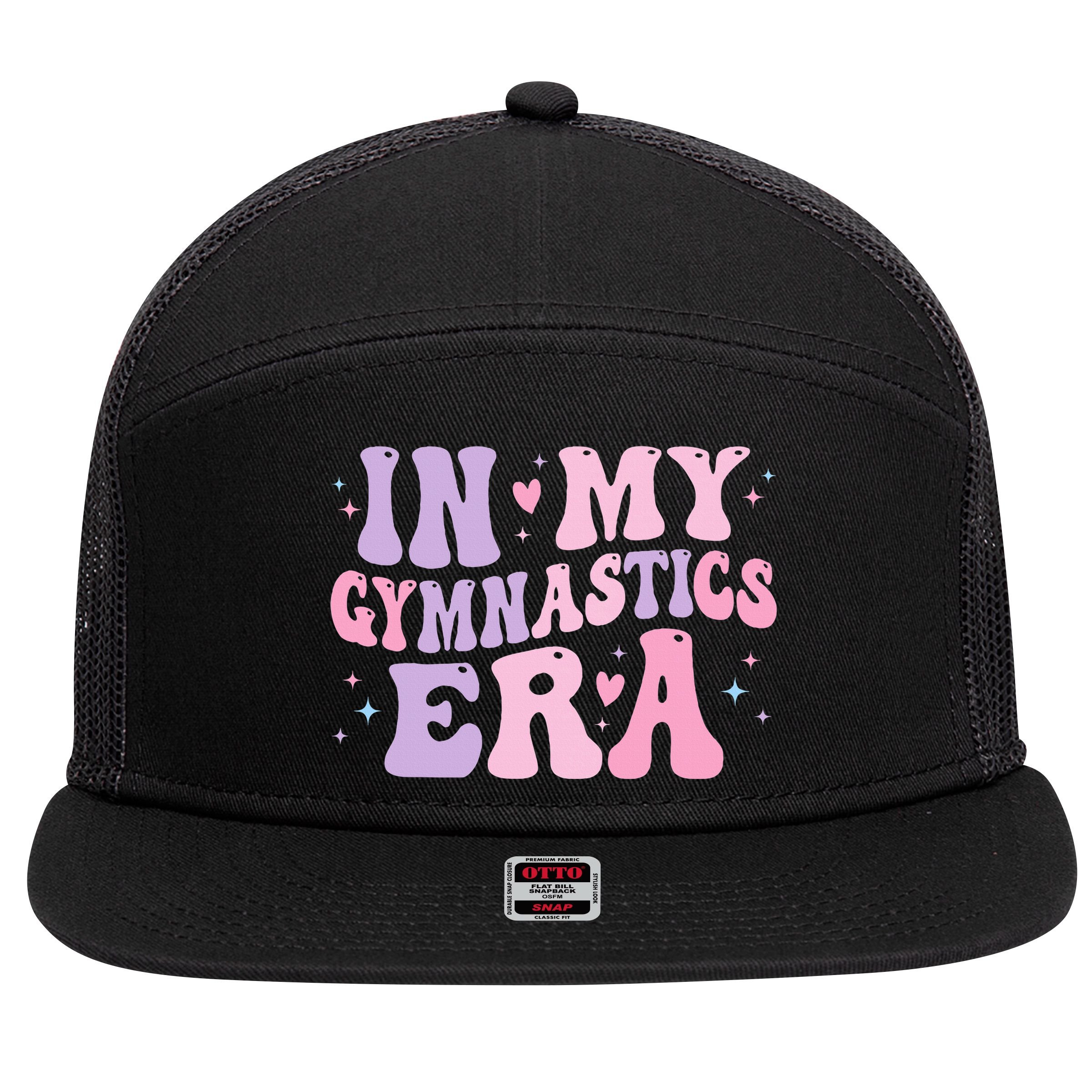 In My Gymnastics Era Funny Gymnast Gymnastic 7 Panel Mesh Trucker Snapback Hat