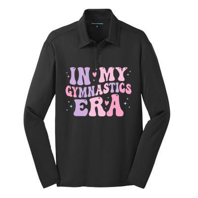 In My Gymnastics Era Funny Gymnast Gymnastic Silk Touch Performance Long Sleeve Polo